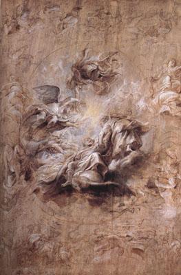 Peter Paul Rubens The Apotheosis of Fames I and Other Studies (mk01) France oil painting art